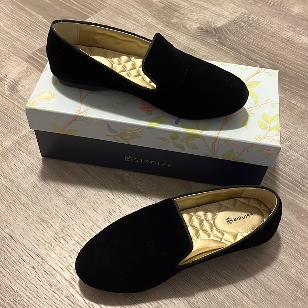 Birdies Flat Loafers. The Starling. Size 6.5- black